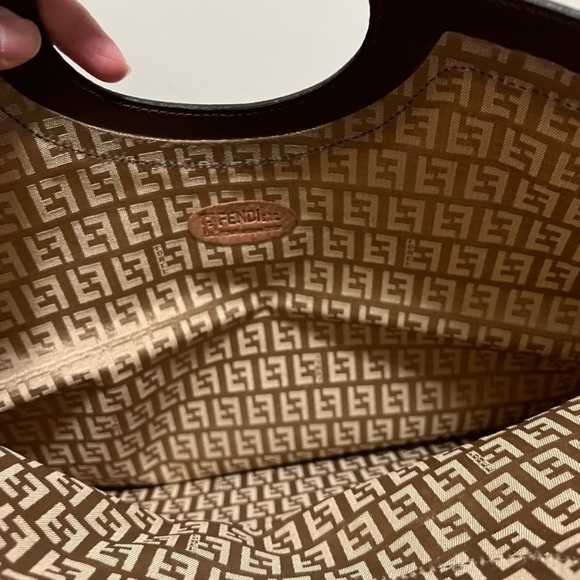 SOLD 🎉Fendi authentic bag FF brown purse - Picture 8 of 11